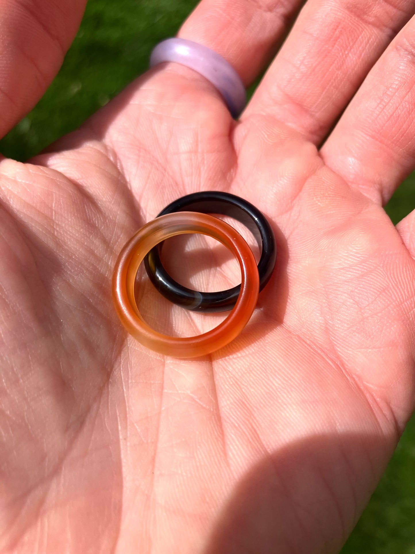 Agate Crystal Ring