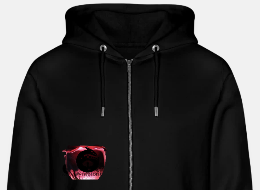 Smoke & Roses  ::: Organic Zip Hoodie