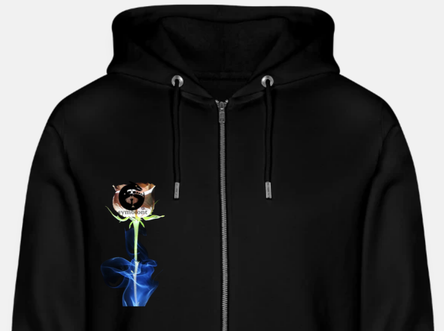 Smoke & Roses ::::: Organic Zip Hoodie